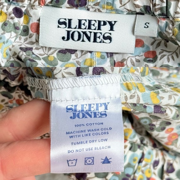 Sleepy Jones Marina Cotton Liberty Wiltshire Berries Pajama Set S - Picture 12 of 13